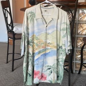 Joe Marlin Nautical button up shirt; XLTall